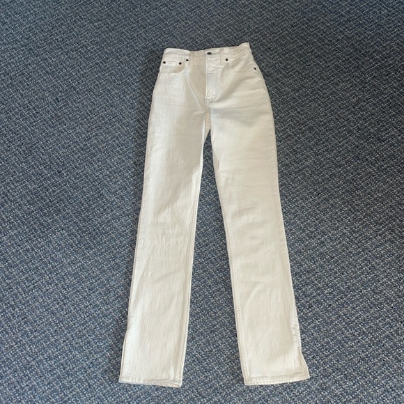 Abercrombie 90’s ultra high rise cream jeans - Picture 2 of 4